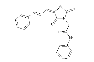 2-(5-cinnamylidene-4-keto-2-thioxo-thiazolidin-3-yl)-N-phenyl-acetamide