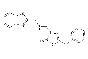 Image of 3-[(1,3-benzothiazol-2-ylmethylamino)methyl]-5-benzyl-1,3,4-oxadiazole-2-thione