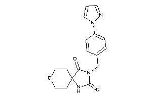 3-(4-pyrazol-1-ylbenzyl)-8-oxa-1,3-diazaspiro[4.5]decane-2,4-quinone