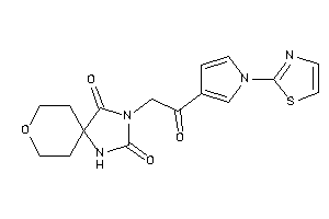 3-[2-keto-2-(1-thiazol-2-ylpyrrol-3-yl)ethyl]-8-oxa-1,3-diazaspiro[4.5]decane-2,4-quinone