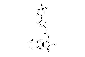 6-[[[1-(1,1-diketothiolan-3-yl)pyrazol-4-yl]methylamino]methyl]-2,3-dihydro-[1,4]dioxino[2,3-f]indole-7,8-quinone