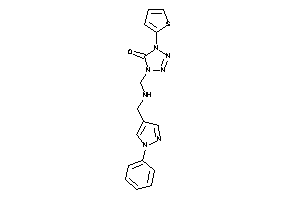 1-[[(1-phenylpyrazol-4-yl)methylamino]methyl]-4-(2-thienyl)tetrazol-5-one