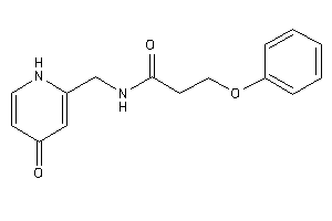 N-[(4-keto-1H-pyridin-2-yl)methyl]-3-phenoxy-propionamide