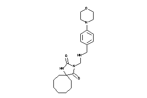3-[[(4-morpholinobenzyl)amino]methyl]-1,3-diazaspiro[4.7]dodecane-2,4-quinone