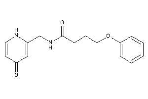 N-[(4-keto-1H-pyridin-2-yl)methyl]-4-phenoxy-butyramide