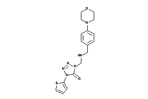 1-[[(4-morpholinobenzyl)amino]methyl]-4-(2-thienyl)tetrazol-5-one