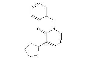 3-benzyl-5-cyclopentyl-pyrimidin-4-one