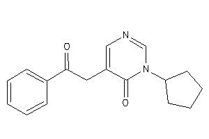 3-cyclopentyl-5-phenacyl-pyrimidin-4-one