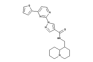 N-(quinolizidin-1-ylmethyl)-1-[4-(2-thienyl)pyrimidin-2-yl]pyrazole-4-carboxamide