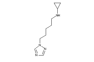 Cyclopropyl-[5-(1,2,4-triazol-1-yl)pentyl]amine