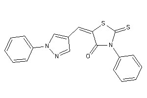 3-phenyl-5-[(1-phenylpyrazol-4-yl)methylene]-2-thioxo-thiazolidin-4-one