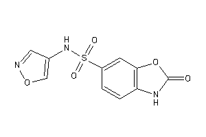 N-isoxazol-4-yl-2-keto-3H-1,3-benzoxazole-6-sulfonamide