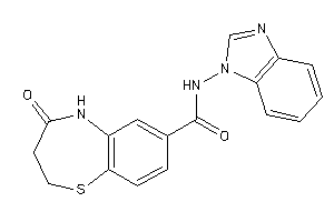 N-(benzimidazol-1-yl)-4-keto-3,5-dihydro-2H-1,5-benzothiazepine-7-carboxamide