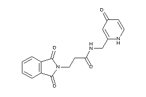 N-[(4-keto-1H-pyridin-2-yl)methyl]-3-phthalimido-propionamide