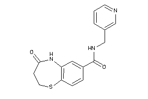 4-keto-N-(3-pyridylmethyl)-3,5-dihydro-2H-1,5-benzothiazepine-7-carboxamide