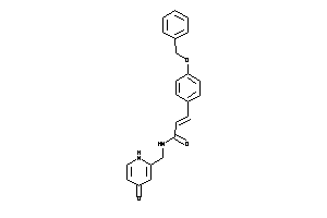 3-(4-benzoxyphenyl)-N-[(4-keto-1H-pyridin-2-yl)methyl]acrylamide