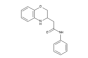 2-(3,4-dihydro-2H-1,4-benzoxazin-3-yl)-N-phenyl-acetamide