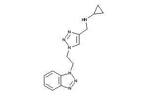 [1-[2-(benzotriazol-1-yl)ethyl]triazol-4-yl]methyl-cyclopropyl-amine