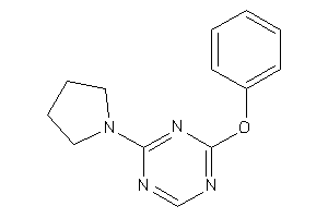 2-phenoxy-4-pyrrolidino-s-triazine