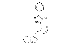 4-[1-(6,7-dihydro-5H-pyrrolo[2,1-c][1,2,4]triazol-3-ylmethyl)imidazol-2-yl]-2-phenyl-3-pyrazolin-3-one