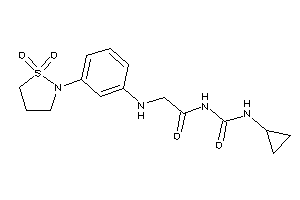 N-(cyclopropylcarbamoyl)-2-[3-(1,1-diketo-1,2-thiazolidin-2-yl)anilino]acetamide