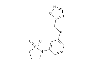 Image of [3-(1,1-diketo-1,2-thiazolidin-2-yl)phenyl]-(1,2,4-oxadiazol-5-ylmethyl)amine