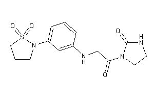 1-[2-[3-(1,1-diketo-1,2-thiazolidin-2-yl)anilino]acetyl]-2-imidazolidinone