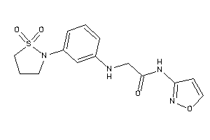 2-[3-(1,1-diketo-1,2-thiazolidin-2-yl)anilino]-N-isoxazol-3-yl-acetamide