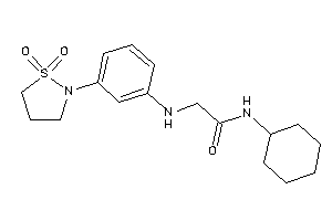 N-cyclohexyl-2-[3-(1,1-diketo-1,2-thiazolidin-2-yl)anilino]acetamide