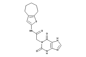 2-(2,6-diketo-3,7-dihydropurin-1-yl)-N-(5,6,7,8-tetrahydro-4H-cyclohepta[b]thiophen-2-yl)acetamide