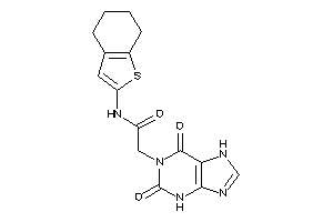 2-(2,6-diketo-3,7-dihydropurin-1-yl)-N-(4,5,6,7-tetrahydrobenzothiophen-2-yl)acetamide