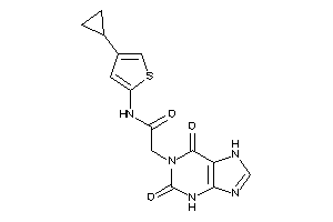 N-(4-cyclopropyl-2-thienyl)-2-(2,6-diketo-3,7-dihydropurin-1-yl)acetamide