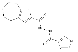 N'-(5,6,7,8-tetrahydro-4H-cyclohepta[b]thiophene-2-carbonyl)-1H-pyrazole-3-carbohydrazide