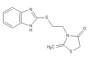 3-[2-(1H-benzimidazol-2-ylthio)ethyl]-2-methylene-thiazolidin-4-one