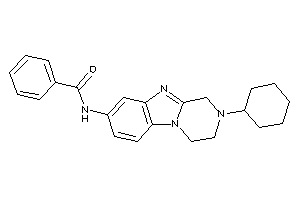 Image of N-(2-cyclohexyl-3,4-dihydro-1H-pyrazino[1,2-a]benzimidazol-8-yl)benzamide
