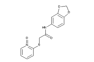 N-(1,3-benzodioxol-5-yl)-2-[(1-keto-2-pyridyl)thio]acetamide