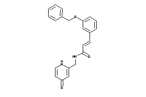 3-(3-benzoxyphenyl)-N-[(4-keto-1H-pyridin-2-yl)methyl]acrylamide