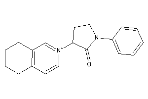 1-phenyl-3-(5,6,7,8-tetrahydroisoquinolin-2-ium-2-yl)-2-pyrrolidone