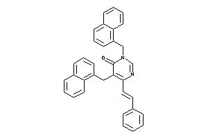 3,5-bis(1-naphthylmethyl)-6-styryl-pyrimidin-4-one