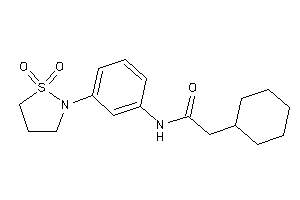 2-cyclohexyl-N-[3-(1,1-diketo-1,2-thiazolidin-2-yl)phenyl]acetamide