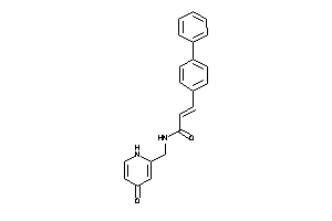 N-[(4-keto-1H-pyridin-2-yl)methyl]-3-(4-phenylphenyl)acrylamide