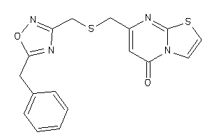 7-[[(5-benzyl-1,2,4-oxadiazol-3-yl)methylthio]methyl]thiazolo[3,2-a]pyrimidin-5-one