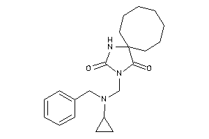 Image of 3-[[benzyl(cyclopropyl)amino]methyl]-1,3-diazaspiro[4.7]dodecane-2,4-quinone
