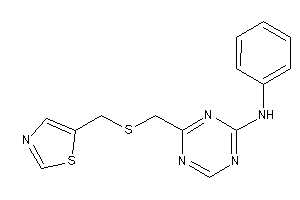 Phenyl-[4-[(thiazol-5-ylmethylthio)methyl]-s-triazin-2-yl]amine