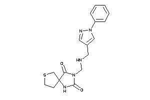 Image of 3-[[(1-phenylpyrazol-4-yl)methylamino]methyl]-7-thia-1,3-diazaspiro[4.4]nonane-2,4-quinone