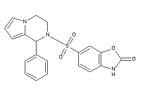 6-[(1-phenyl-3,4-dihydro-1H-pyrrolo[1,2-a]pyrazin-2-yl)sulfonyl]-3H-1,3-benzoxazol-2-one