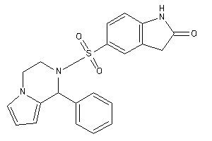 5-[(1-phenyl-3,4-dihydro-1H-pyrrolo[1,2-a]pyrazin-2-yl)sulfonyl]oxindole