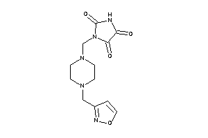 1-[[4-(isoxazol-3-ylmethyl)piperazino]methyl]imidazolidine-2,4,5-trione