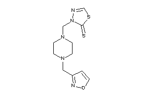 3-[[4-(isoxazol-3-ylmethyl)piperazino]methyl]-1,3,4-thiadiazole-2-thione