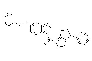Image of (6-benzoxy-2H-indol-3-yl)-[3-(3-pyridyl)-1,3-dihydropyrrolo[1,2-c]thiazol-7-yl]methanone